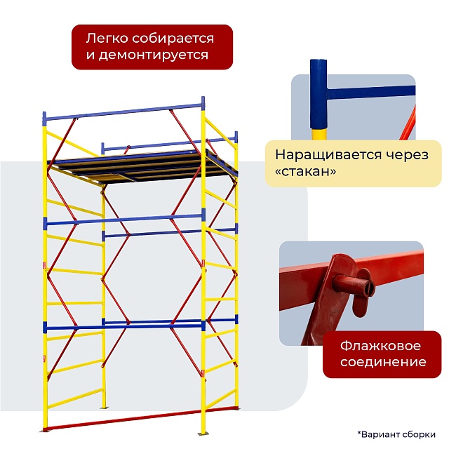 Вышка-тура Промышленник ВСЭ 1.2х2.0, 6.0 м ver. 2.0 фото 5