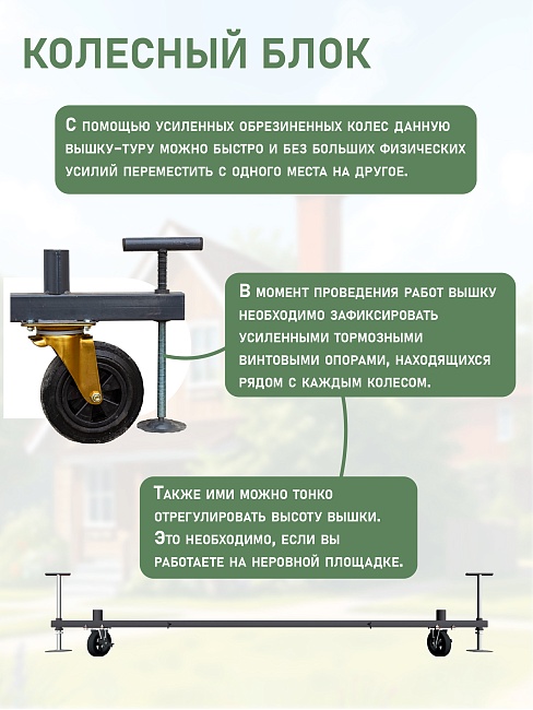 Вышка-тура TeaM ВСПР 2.0х2.0, 5.1 м фото 5